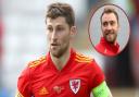 Wales defender Ben Davies, and friend Christian Eriksen (inset)