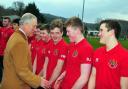 Prince Charles spent more than an hour speaking to players
