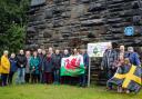 The community celebrated the addition of the blue plaque at Cyngyhordy Viaduct