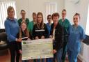 Llanfynydd Young Farmers Club donated £2,000 between the two departments