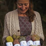 Nellie and Eve founder Helen Hickman with some of her yarn.