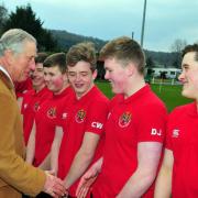 Prince Charles spent more than an hour speaking to players