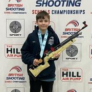 Dafydd Jones won bronze at the national finals of the British Shooting Schools Shooting Championships.