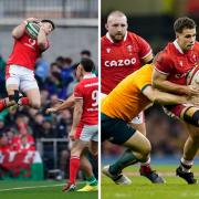 Josh Adams (L) and Kieran Hardy (R) are to feature for Wales in the crunch match against Italy