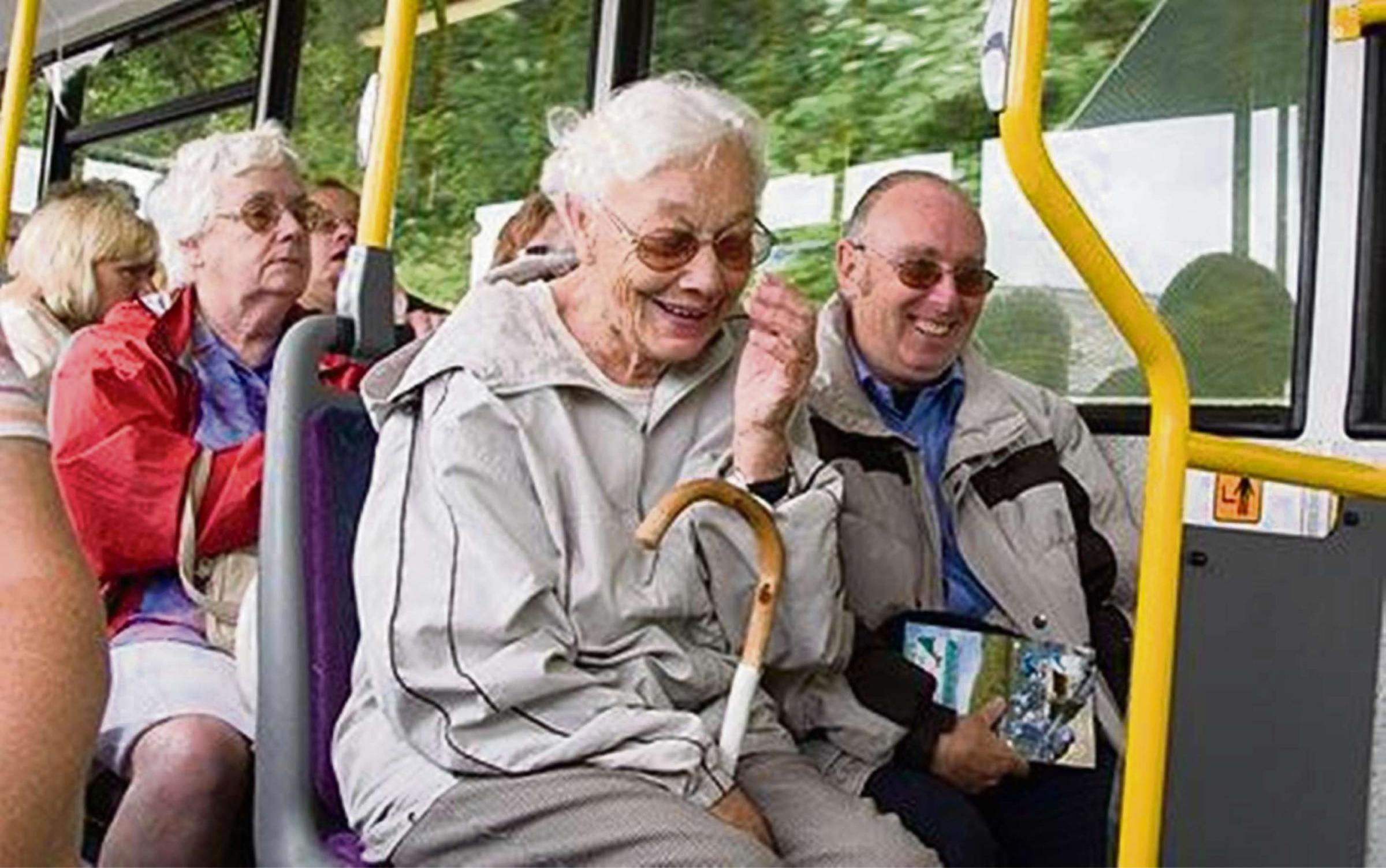 Image result for elderly using public transport