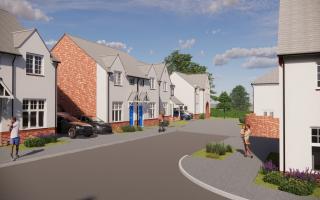 Another image of the 42-home scheme in Porthryhyrd which has been given planning approval (image by Evans Banks Planning/Spring Design and free for use for all BBC wire partners)