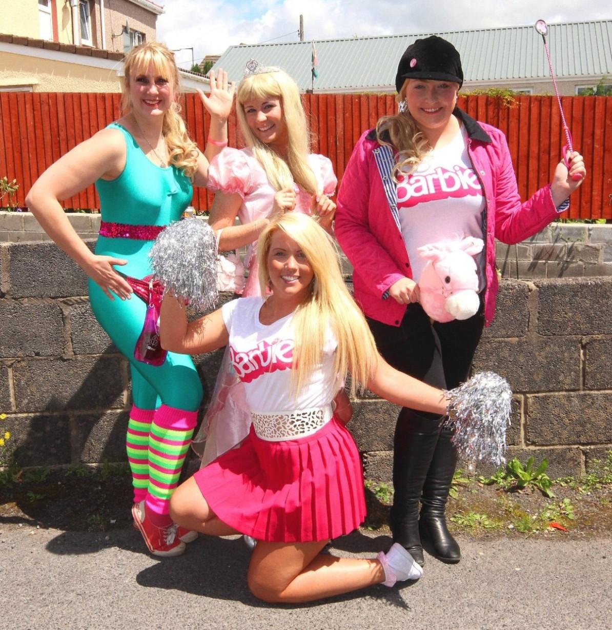 The glamorous Team Barbie crew. Pic: SDD