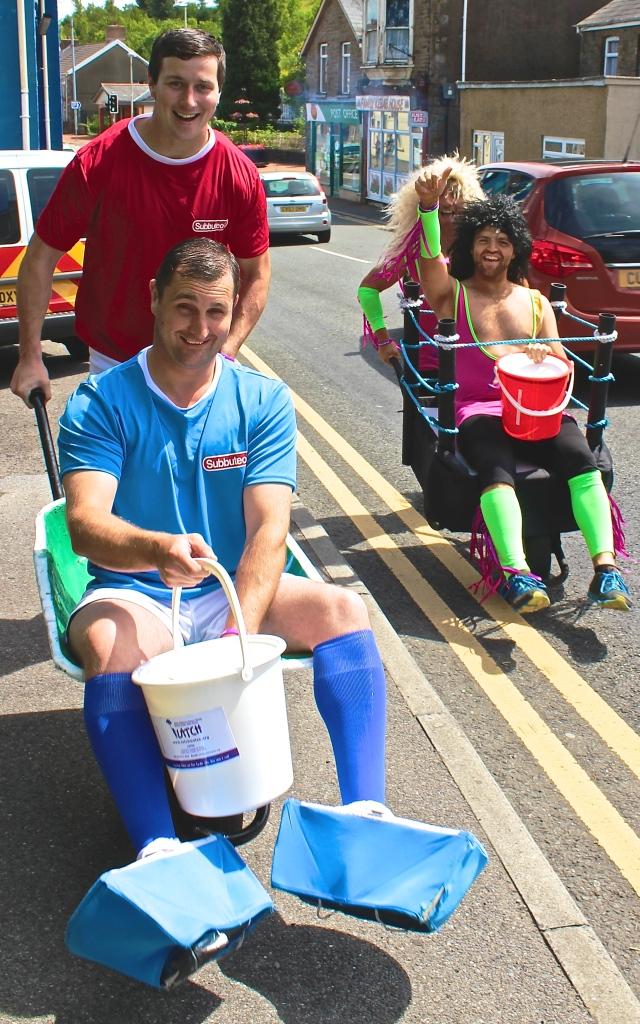 A barrow-load of laughs at the Wacky Races wheelbarrow race 2015