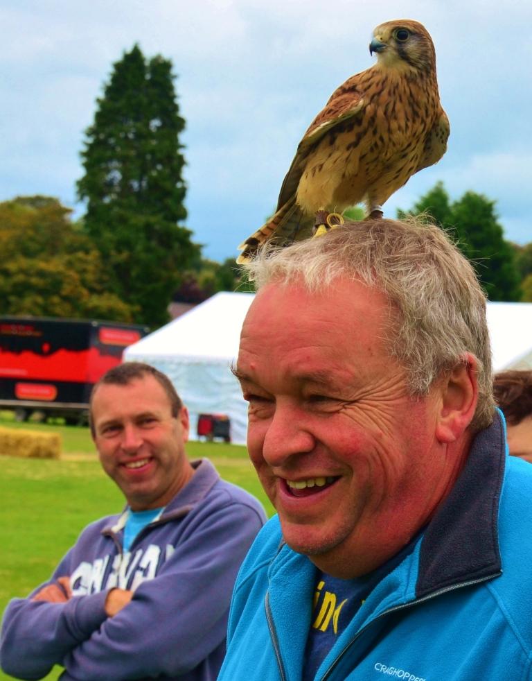 David Rees, Penybanc, is chuffed he pulled a bird at he festival. Pic: Melissa Lewis