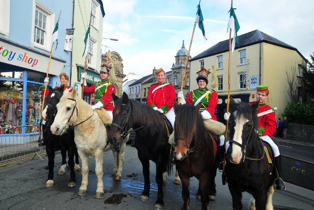 The Welsh Horse Yeomanry from Salem take part in the Llandeilo Festival of the Senses.   Picture by Mark Davies