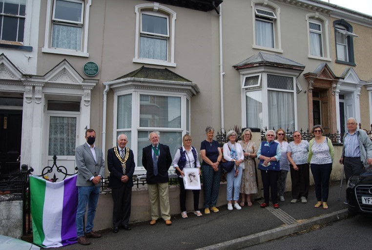 Members of Merched y Wawr, Llandeilo at the plaque unveiling