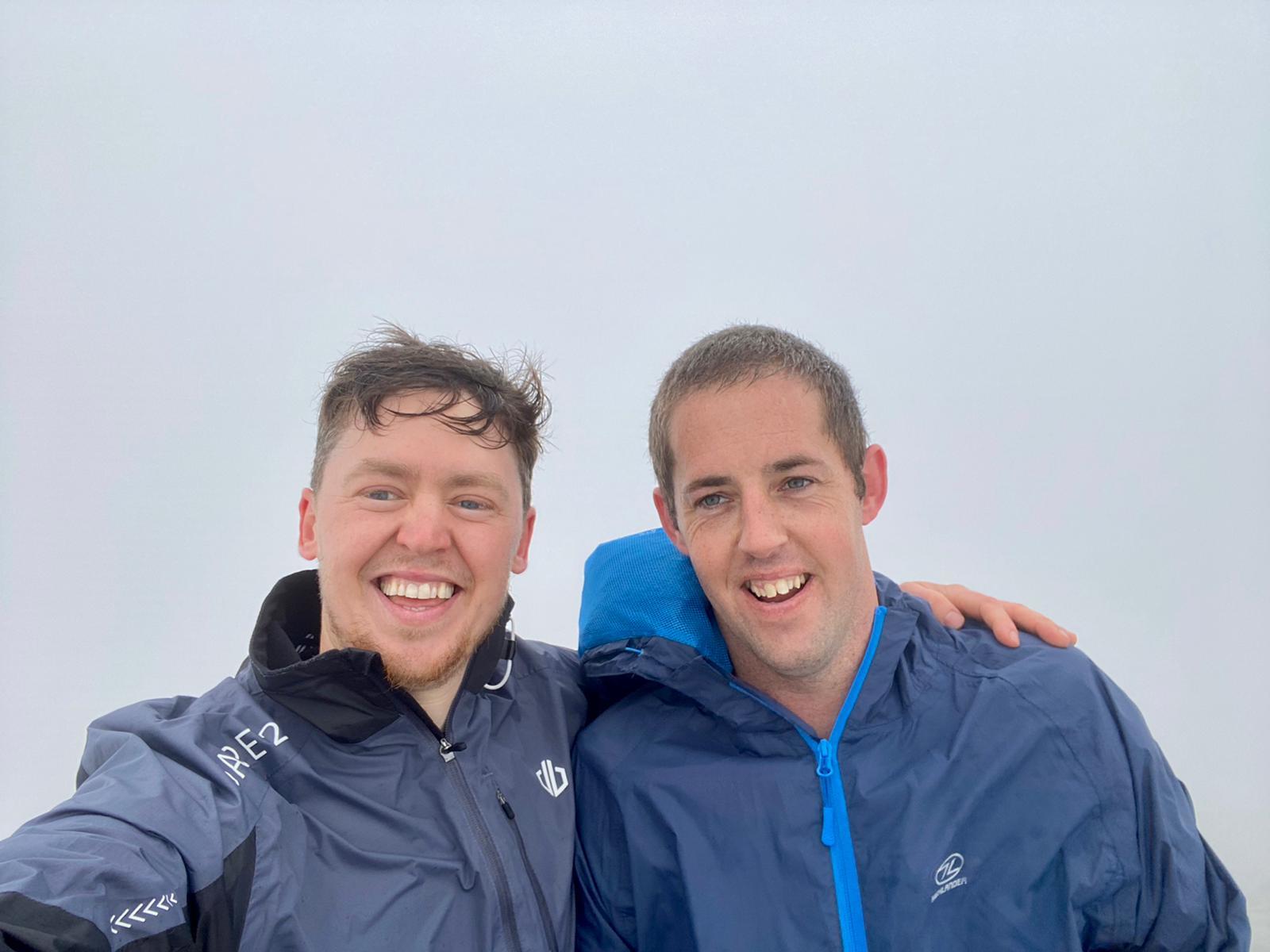 Daniel was joined by his cousin Jason at Snowdon