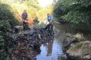 Cleaning up Carmarthenshire's rivers as part of the Adopt A Tributary Project