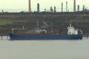 One of the tankers carrying Russian cargo which recently sailed into Milford Haven port.