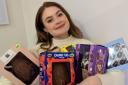 A selection of Aldi's Easter egg range for 2022, pictured with a self-confessed chocaholic.