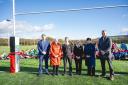 The new 3G rugby and football pitch at Ysgol Dyffryn Aman was opened with a sports festival for the school's feeder primary schools