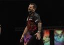 Jonny Clayton missed out in the quarter-finals of the Cazoo Grand Slam of Darts with a defeat to fellow Welshman Gerwyn Price. PIC: LAWRENCE LUSTIG