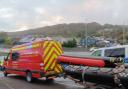 Emergency services were called to the River Tawe this afternoon
