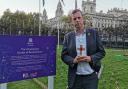 Jonathan Edwards MP at the Constituency Garden of Remembrance
