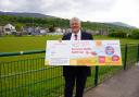 Max Boyce launched the summer raffle for the Wales Air Ambulance. Picture: Wales Air Ambulance