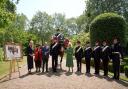 Edith Cole and her son Huw Murphy of Eglwyswrw met The Queen at Clarence House in London for the official acceptance of the Household Cavalry’s newest Drum Horse.