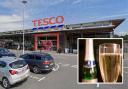 Craig Cullen and Gary Martin were jailed for stealing champagne and bottles of spirits from three Tesco stores.
