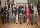 Neville Bowen (fourth left) was among Second World War veterans at a special event in Myddfai.