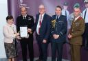 Carmarthenshire County Council has been granted the Silver Employer Recognition Scheme for its work supporting the Armed Forces community