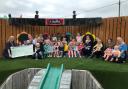 Staff and children at Twts Tywi Nursery raised £3,000 for Glangwili Hospital's chemotherapy day unit