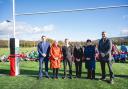 The new 3G rugby and football pitch at Ysgol Dyffryn Aman was opened with a sports festival for the school's feeder primary schools