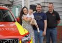 Jess, Jack and Jamie met Dr Mike of the Wales Air Ambulance to thank him for saving Jack