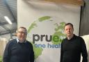 Jonathan Edwards MP met with Pruex founder Aled Davies