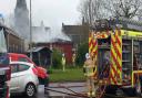 Firefighters were called on April 30 to extinguish an alight derelict building on Station Road in Kidwelly.