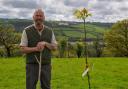 Martyn Williams is one of the pair who have planted trees to see if growing nuts could work in Wales