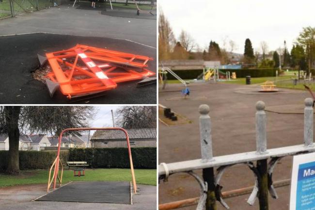 Funding is being sought to improve the playgrounds in Ammanford  Pictures: Cordelia McAvoy and Stuart Ladd