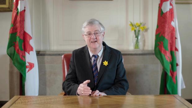South Wales Guardian: First Minister for Wales, Mark Drakeford who has announced there will be no change to Covid rules (PA)