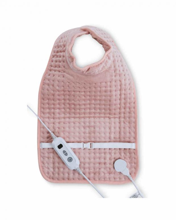 South Wales Guardian: Easy Home Blush Pink Heated Pad (Aldi)