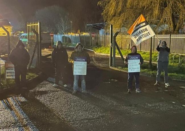 Carmarthenshire's winter maintenance staff on strike.