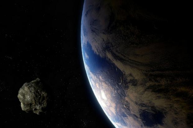 An asteroid is set to come 'within' a whisker of the earth today, prompting boffins to label it 'potentially hazardous'.