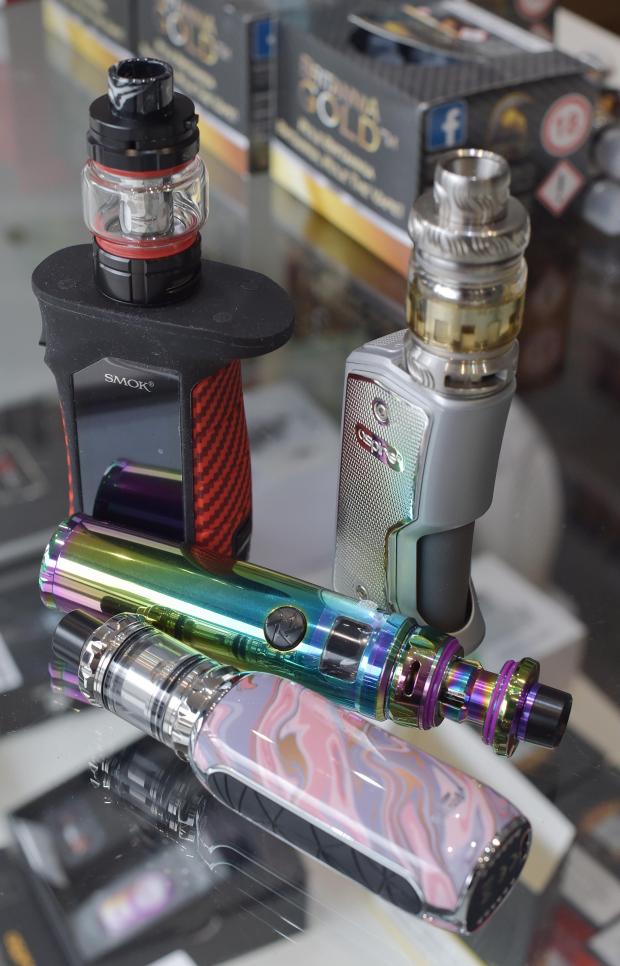 South Wales Guardian: Products in a vaping shop (Nicholas.T.Ansell/PA)