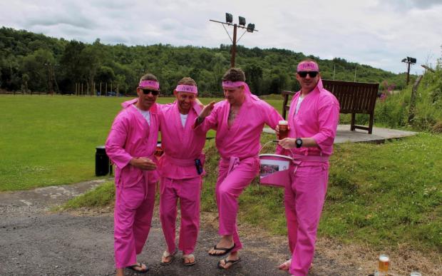 South Wales Guardian: Hundreds enjoyed the day donning their pink outfits