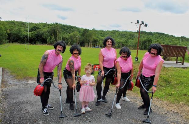 South Wales Guardian: Several of the runners resemble the "I Want To Break Free" video by Queen