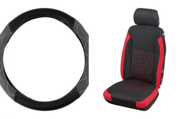South Wales Guardian: Steering Wheel Cover and Car Seat Cover (Lidl/Canva)