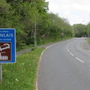 Ystradgynlais Sign - by Jaggery - commons media licence.