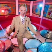 BBC weatherman Owain Wyn Evans who will tackle a 24-hour drumming challenge for Children in Need  Picture: BBC