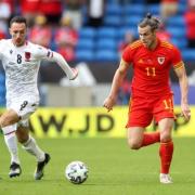 Gareth Bale in action for Wales. (PA)