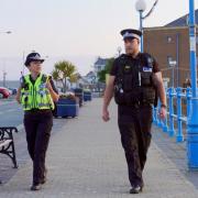 Police officers on patrol. Picture: BBC