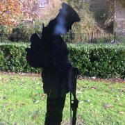 The lone soldier was one of the memorial items to have been damaged in a vandalism attack in Ammanford this week