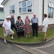 Nia Griffith meets residents of Poplar Court t