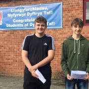 Pupils at Dyffryn Taf received their GCSE results today. Picture: Carmarthenshire County Council